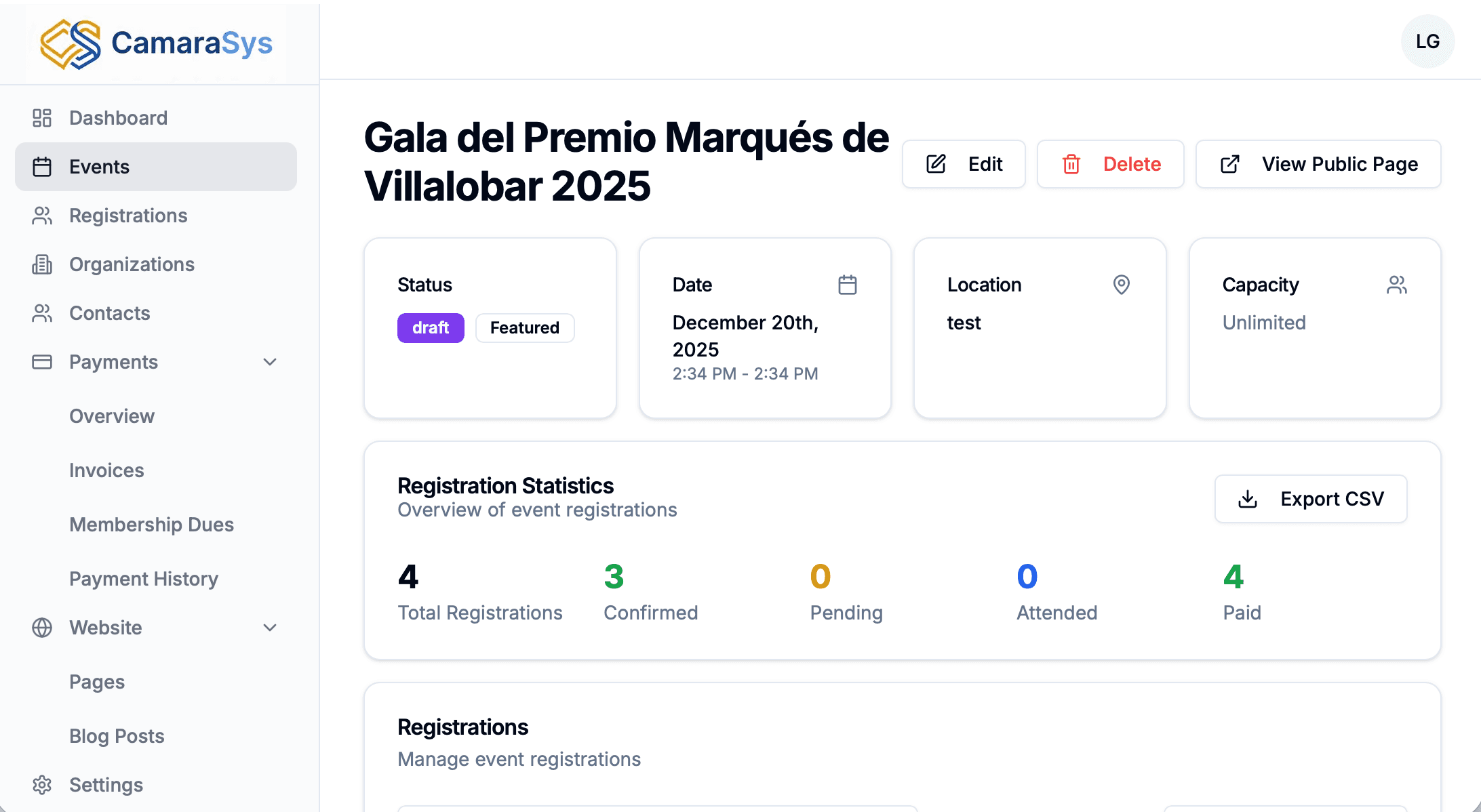 Seamless Events from Creation to Post-Event Analytics